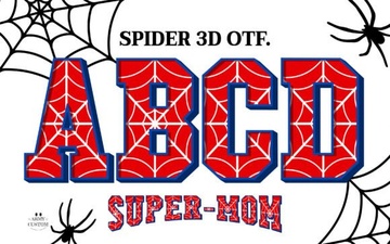 Spider 3d Fonts for Creative Digital Projects