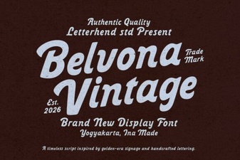 Belvona Vintage Font for Classic Design Projects