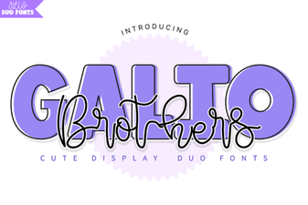 Galio Brothers Duo Font: Creative Applications & Guide