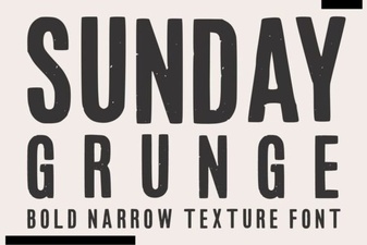 Sunday Grunge Fonts for Raw Creative Projects