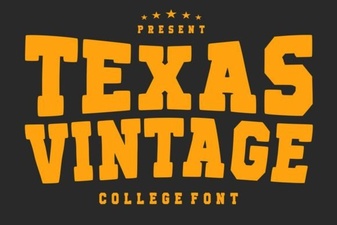 Texas Vintage Fonts for Authentic Project Style