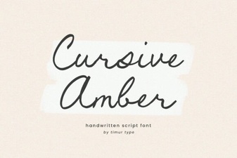 Cursive Amber: Elegant Fonts for Your Designs
