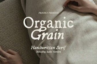Organic Grain Fonts for Modern Design Projects